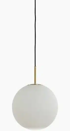 Hanglamp Medina 8211 25 Cm 8211 Antiek Brons Glas Mat Wit 8211 Rhb Home Amp Living