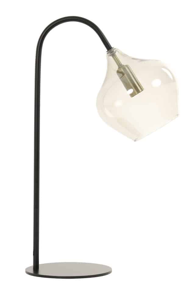 Tischlampe Rakel 8211 28x17x50 5 Cm 8211 Matt Schwarz Geräuchert 8211 Rhb Home Amp Living