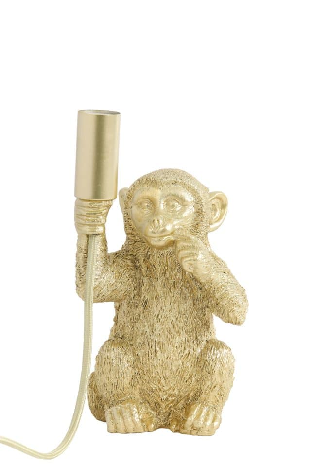 Tischlampe Monkey 8211 13 215 12 5 215 23 5 Cm 8211 Matt Gold 8211 Rhb Home Amp Living