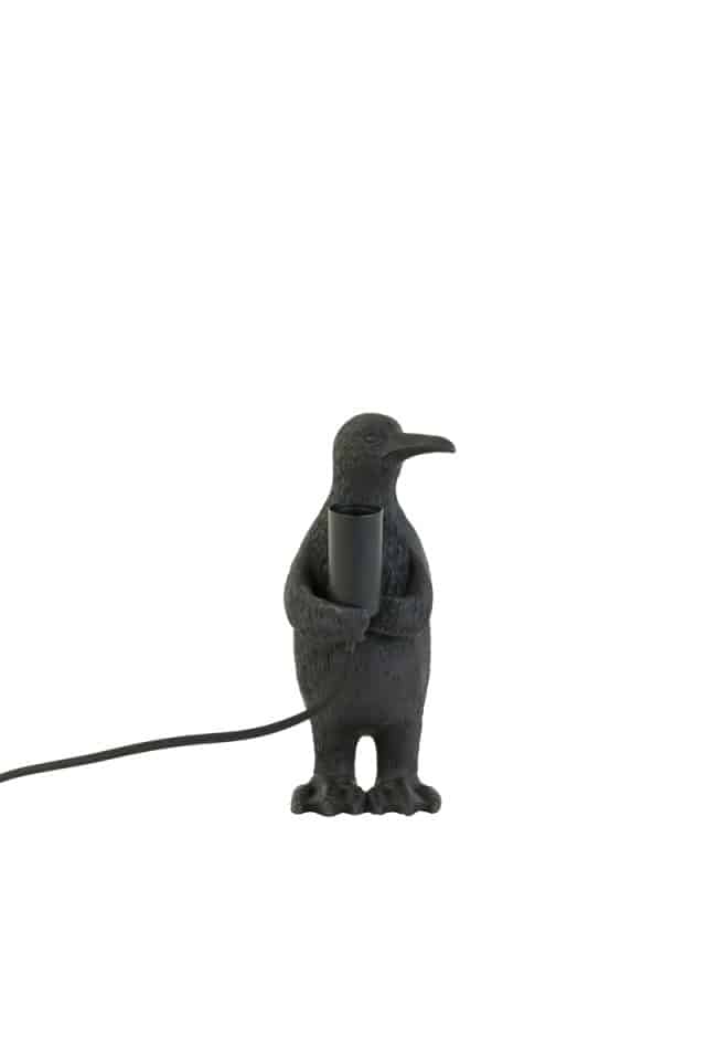 Tischlampe Penguin 8211 12x12x24 Cm 8211 Matt Schwarz 8211 Rhb Home Amp Living