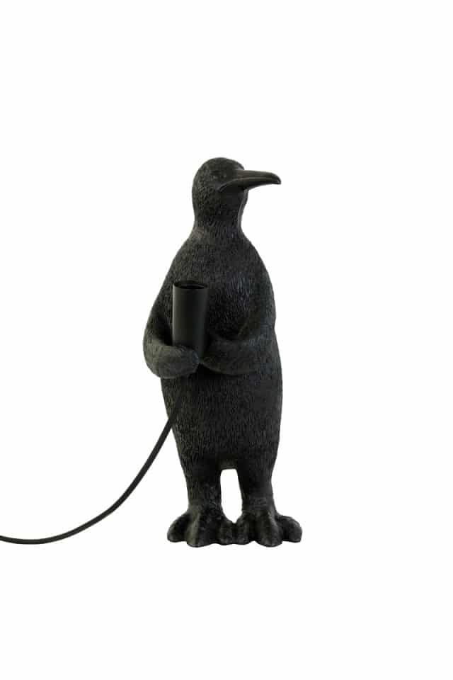 Tischlampe Penguin 8211 16x13x34 Cm 8211 Matt Schwarz 8211 Rhb Home Amp Living