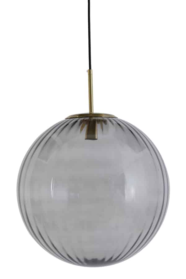 Hängeleuchte Magdala 8211 48 Cm 8211 Glas Licht Grau Gold 8211 Rhb Home Amp Living