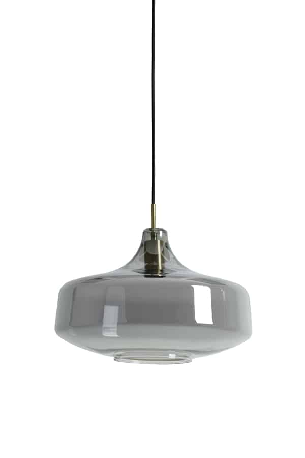 Hanglamp Solna 8211 29 5 215 21 Cm 8211 Antiek Brons Smoked Glas 8211 Rhb Home Amp Living