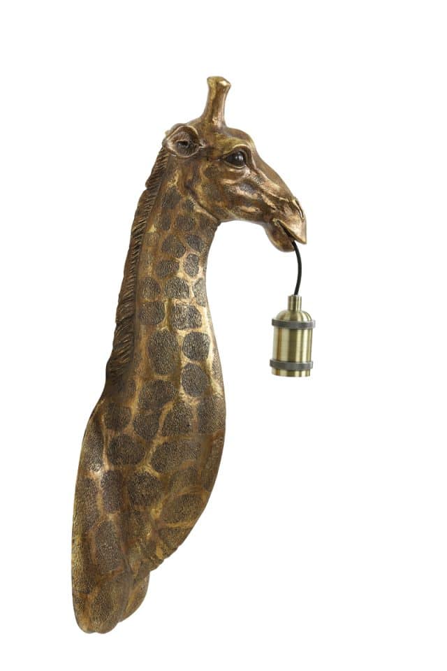 Wandlamp Giraffe 8211 20 5x19x61 Cm 8211 Antiek Brons 8211 Rhb Home Amp Living