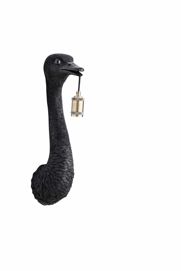 Wandlamp Ostrich 8211 18 215 15 5 215 57 5 Cm 8211 Mat Zwart 8211 Rhb Home Amp Living