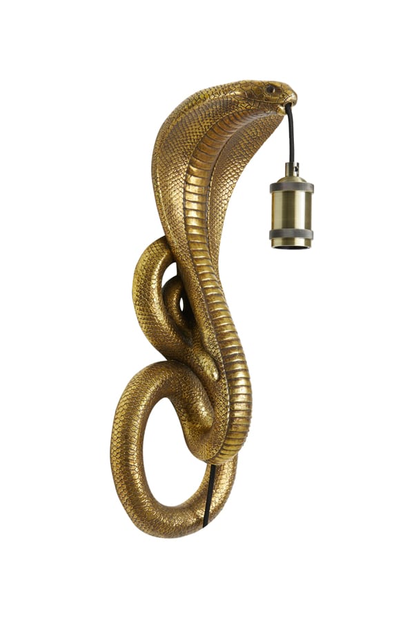 Wandlamp Snake 18 5x18x52 Cm 8211 Antiek Brons 8211 Rhb Home Amp Living