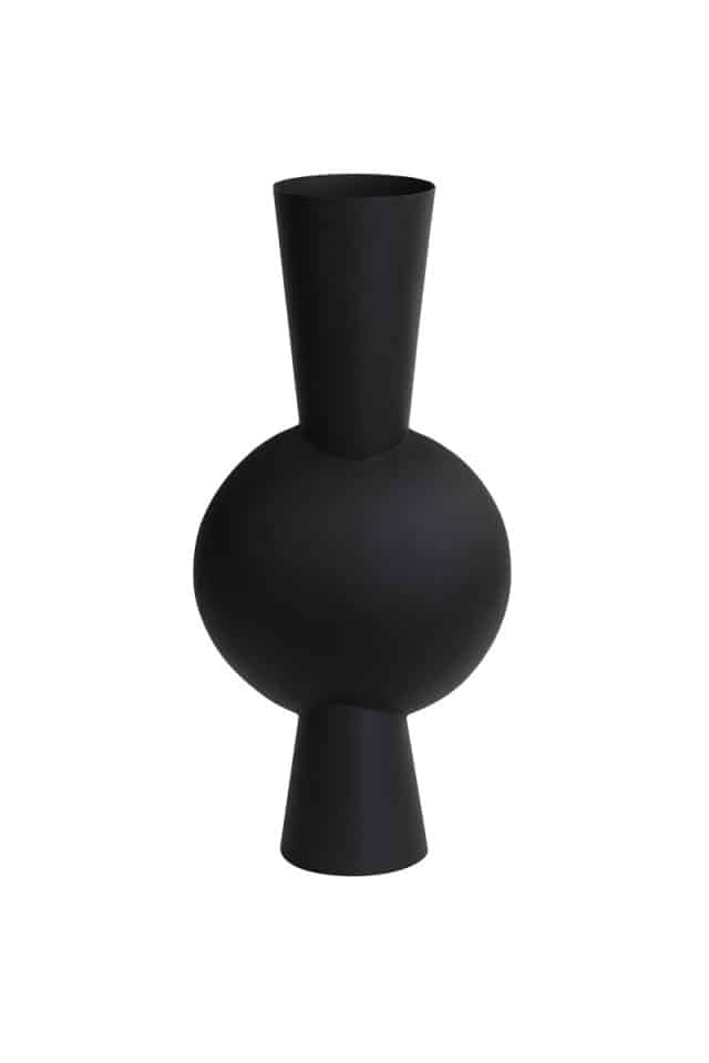 Vase Deco Kavandu 8211 26x19x54 Cm 8211 Matt Schwarz 8211 Rhb Home Amp Living