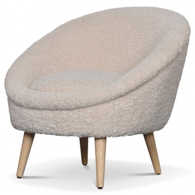 Fauteuil Mika 8211 Teddy Naturel 8211 Rhb Home Amp Living