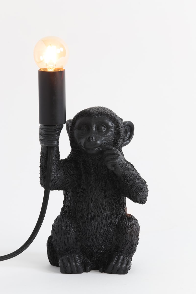 Tischlampe Monkey 8211 13 215 12 5 215 23 5 Cm 8211 Matt Schwarz 8211 Rhb Home Amp Living