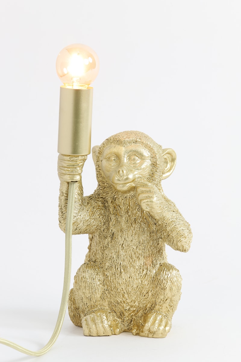 Tischlampe Monkey 8211 13 215 12 5 215 23 5 Cm 8211 Matt Gold 8211 Rhb Home Amp Living