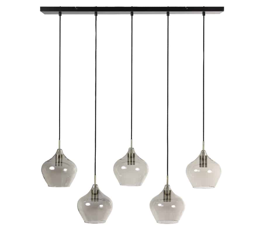 Hanglamp Rakel 8211 104x20x120 Cm 8211 Antiek Brons Smoked 8211 Rhb Home Amp Living