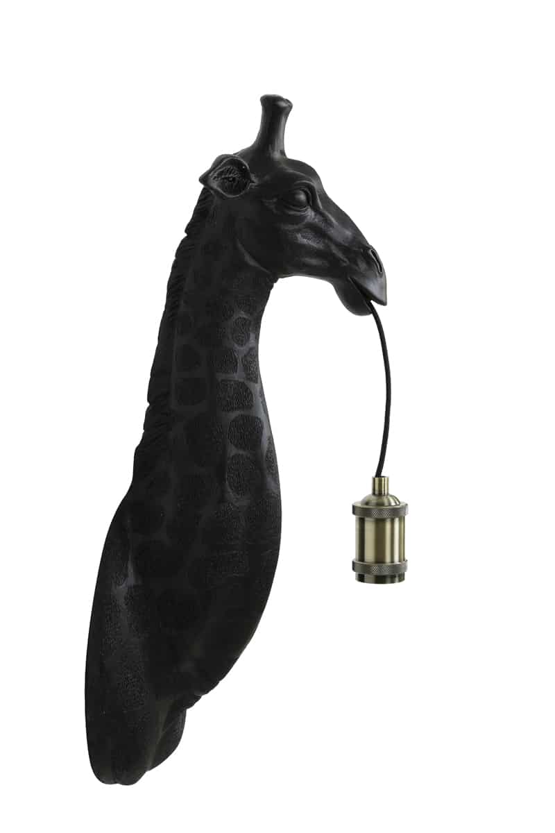 Wandlamp Giraffe 8211 20 5x19x61 Cm 8211 Mat Zwart 8211 Rhb Home Amp Living