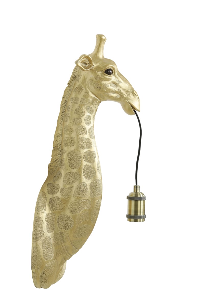 Wandlamp Giraffe 8211 20 5x19x61 Cm 8211 Goud 8211 Rhb Home Amp Living