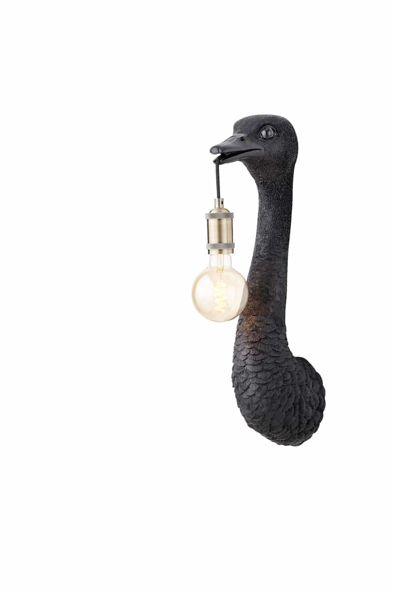 Wandlamp Ostrich 8211 18 215 15 5 215 57 5 Cm 8211 Mat Zwart 8211 Rhb Home Amp Living