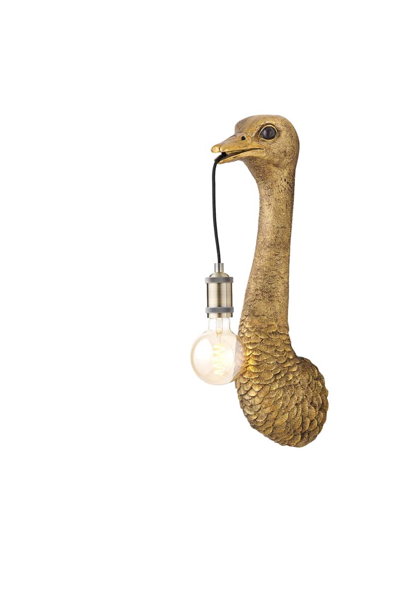 Wandlamp Ostrich 8211 18 215 15 5 215 57 5 Cm 8211 Antiek Brons 8211 Rhb Home Amp Living