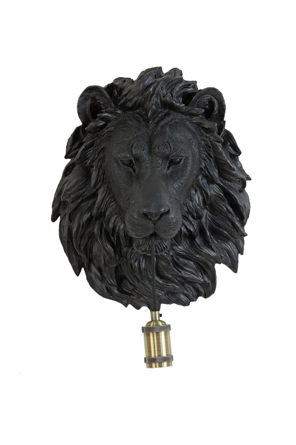 Wandleuchte Lion 8211 33 5x19x40 5 Cm 8211 Matt Schwarz 8211 Rhb Home Amp Living