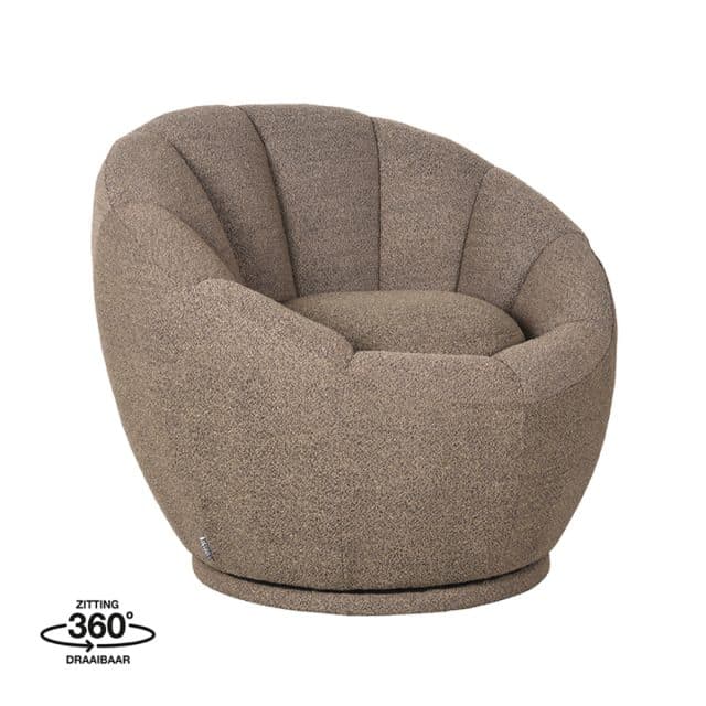 Fauteuil Crown 8211 Bruin 8211 Boucle 8211 Rhb Home Amp Living