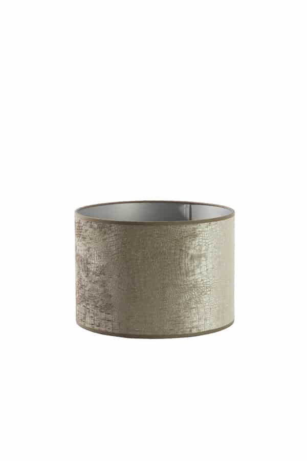 Lampenschirm Cylinder 8211 30x30x21cm 8211 Chelsea 8211 Velvet 8211 Silver 8211 Rhb Home Amp Living