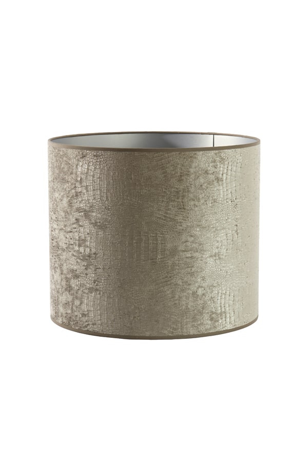 Lampenschirm Cylinder 8211 40x40x35cm 8211 Chelsea 8211 Velvet 8211 Silver 8211 Rhb Home Amp Living