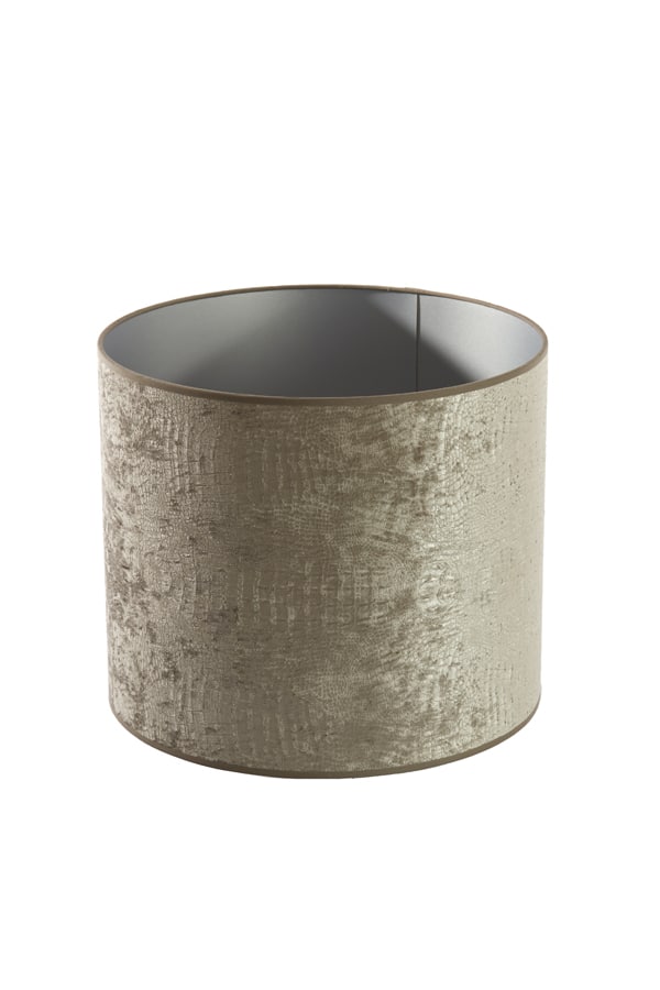 Lampenschirm Cylinder 8211 40x40x35cm 8211 Chelsea 8211 Velvet 8211 Silver 8211 Rhb Home Amp Living