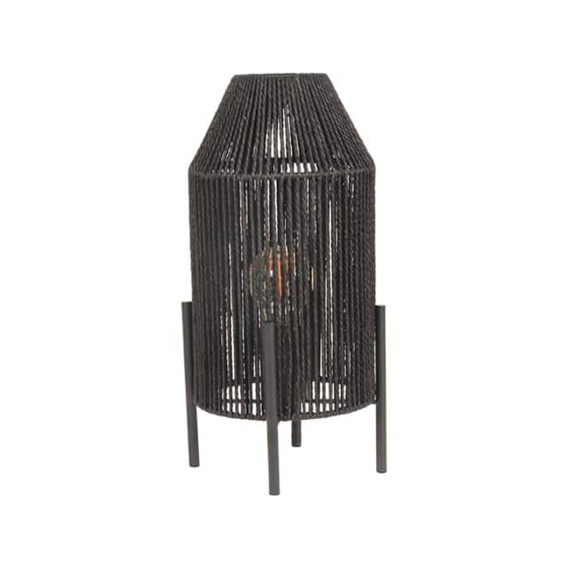 Tischlampe Ibiza 8211 Schwarz 8211 Jute 8211 Rhb Home Amp Living