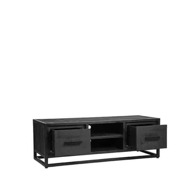 Tv-Möbel Chili 8211 Schwarz 8211 Mangoholz 8211 120 Cm 8211 Label51 Rhb Home Amp Living Label51 Rhb Home Amp Living