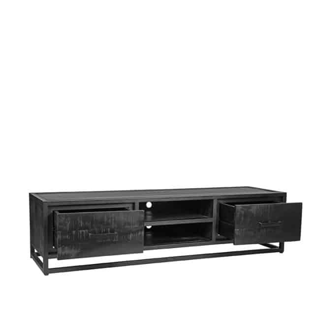 Tv Meubel Chili 8211 Zwart 8211 Mangohout 8211 160 Cm 8211 Label51 8211 Rhb Home Amp Living