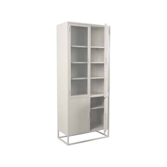 Vitrine Level 8211 Weiß 8211 Metall 8211 80x40x190 Cm 8211 Label51 Rhb Home Amp Living