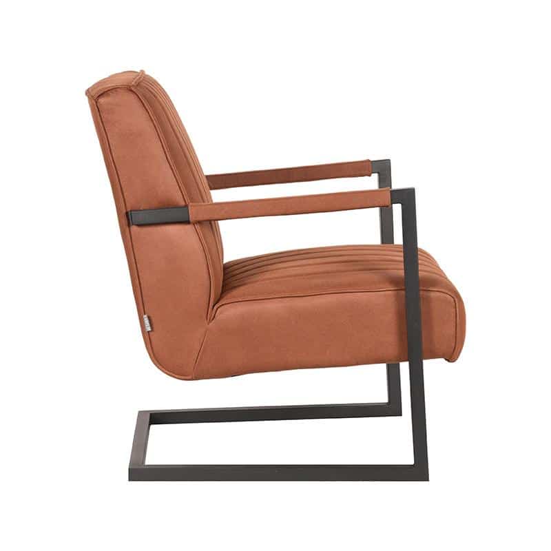 Fauteuil Milo 8211 Cognac 8211 Microfiber 8211 Rhb Home Amp Living