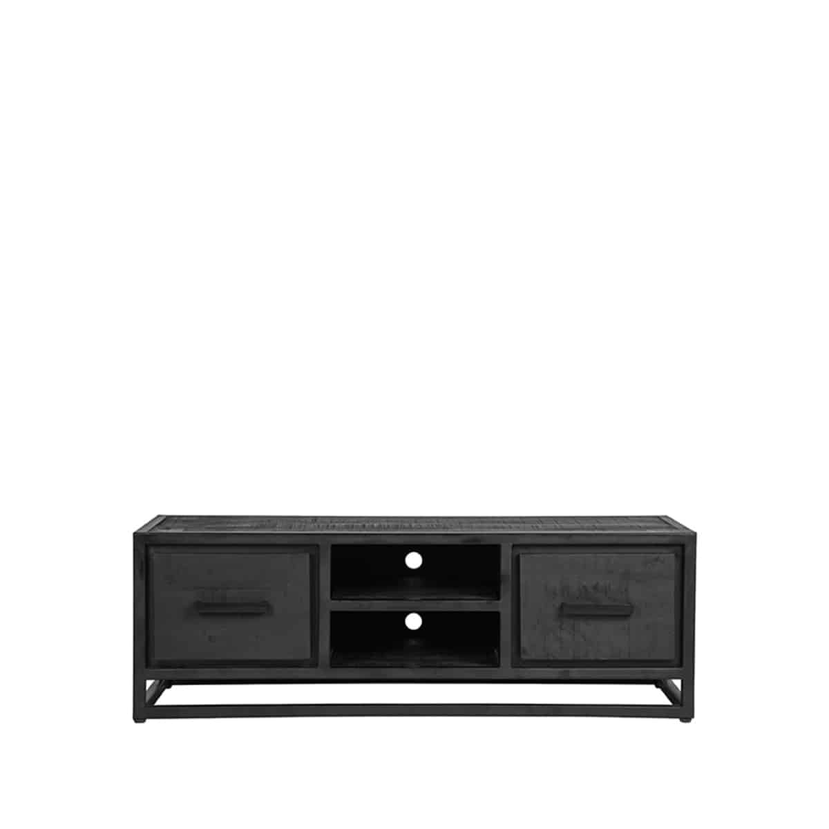 Tv-Möbel Chili 8211 Schwarz 8211 Mangoholz 8211 120 Cm 8211 Label51 Rhb Home Amp Living Label51 Rhb Home Amp Living