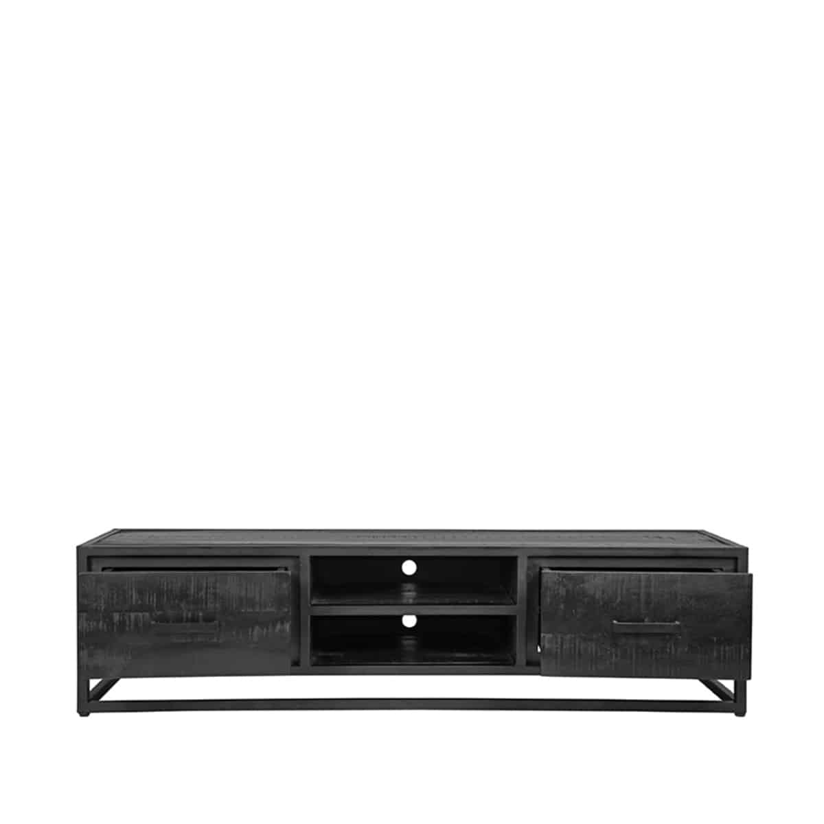 Tv Möbel Chili 8211 Schwarz 8211 Mangoholz 8211 160 Cm 8211 Label51 8211 Rhb Home Amp Living