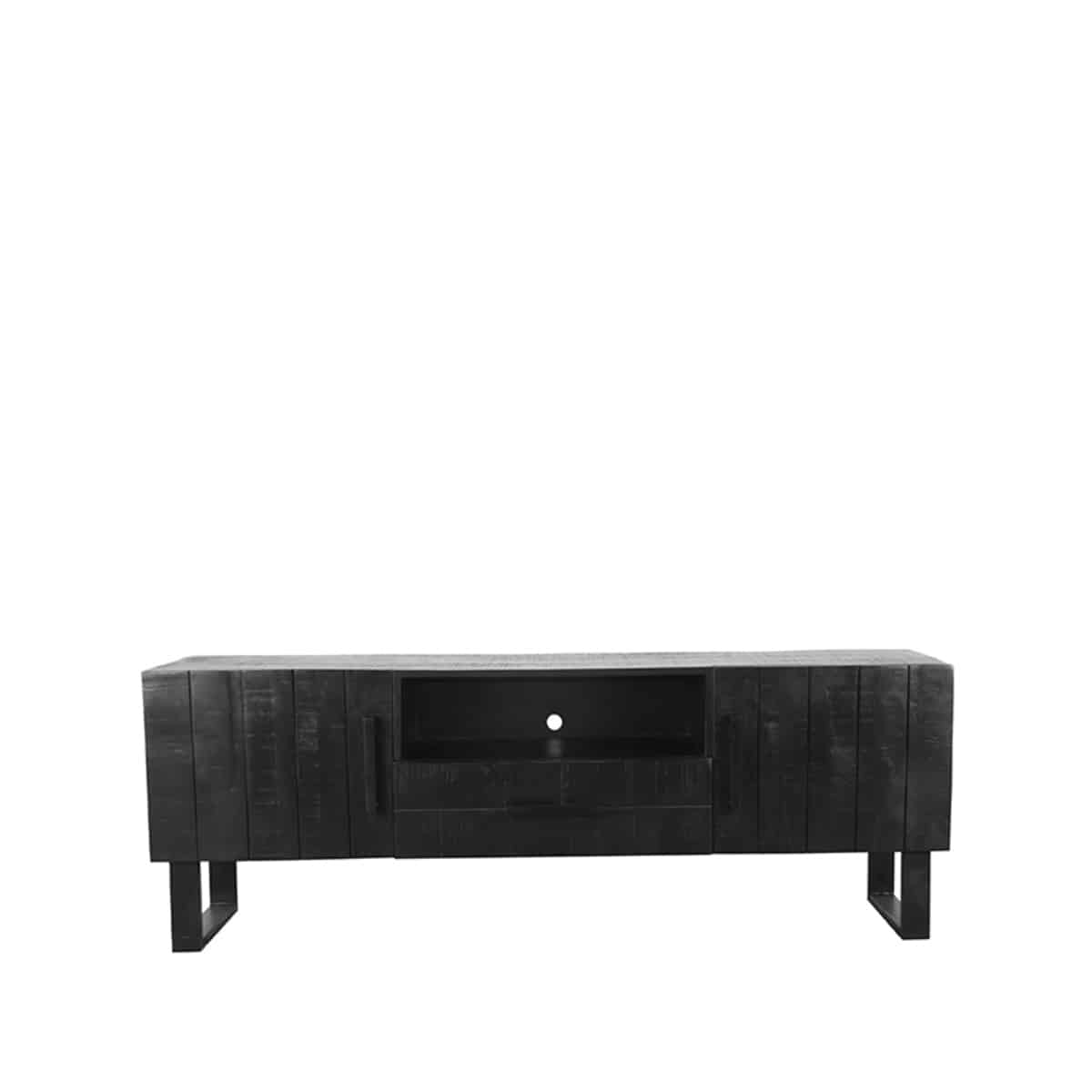 TV-Möbel Santos 8211 Schwarz 8211 Mangoholz 8211 168 Cm 8211 Label51 8211 Rhb Home Amp Living