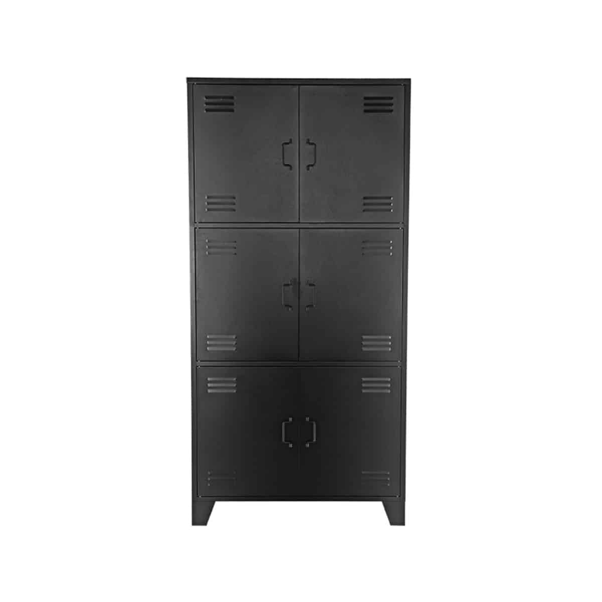 Lagerschrank Fence 8211 Schwarz 8211 Metall 8211 6 Türen 8211 Label51 8211 Rhb Home Amp Living