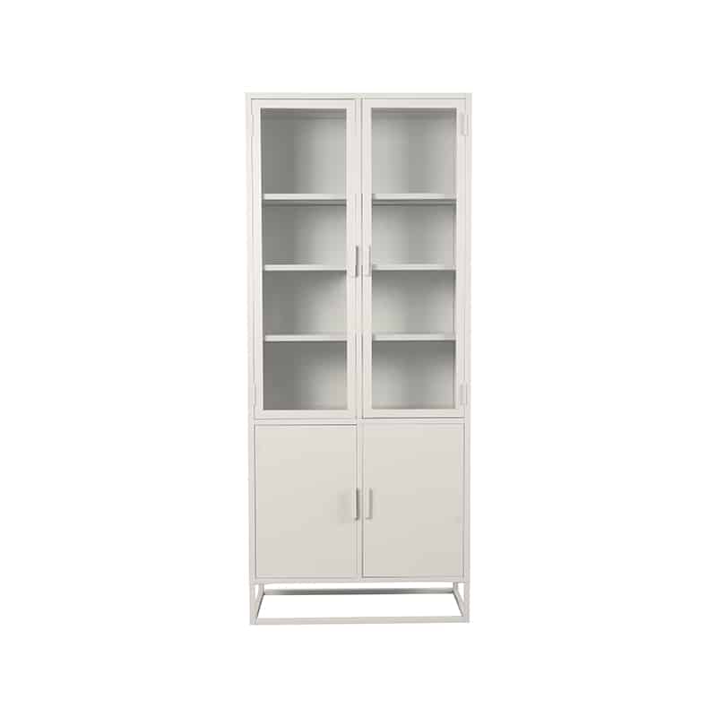 Vitrine Level 8211 Weiß 8211 Metall 8211 80x40x190 Cm 8211 Label51 Rhb Home Amp Living