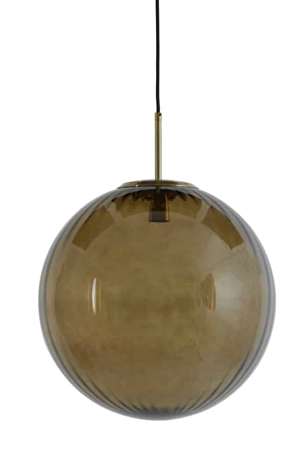 Hanglamp Magdala 8211 48 Cm 8211 Glas Bruin Goud 8211 Rhb Home Amp Living