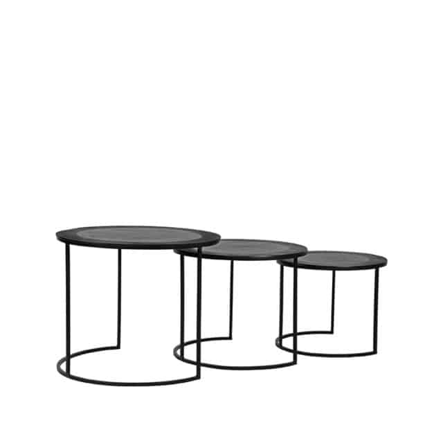 Couchtisch-Set Tres 8211 Schwarz 8211 Metall 8211 Rhb Home Amp Living