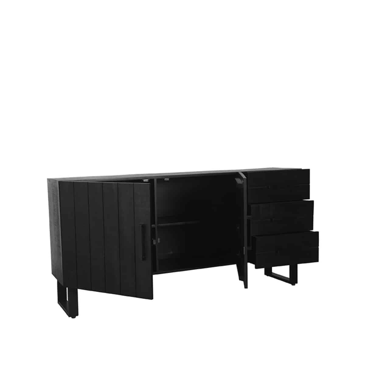 Sideboard Santos 8211 Schwarz 8211 Mangoholz 8211 Label51 8211 Rhb Home Amp Living