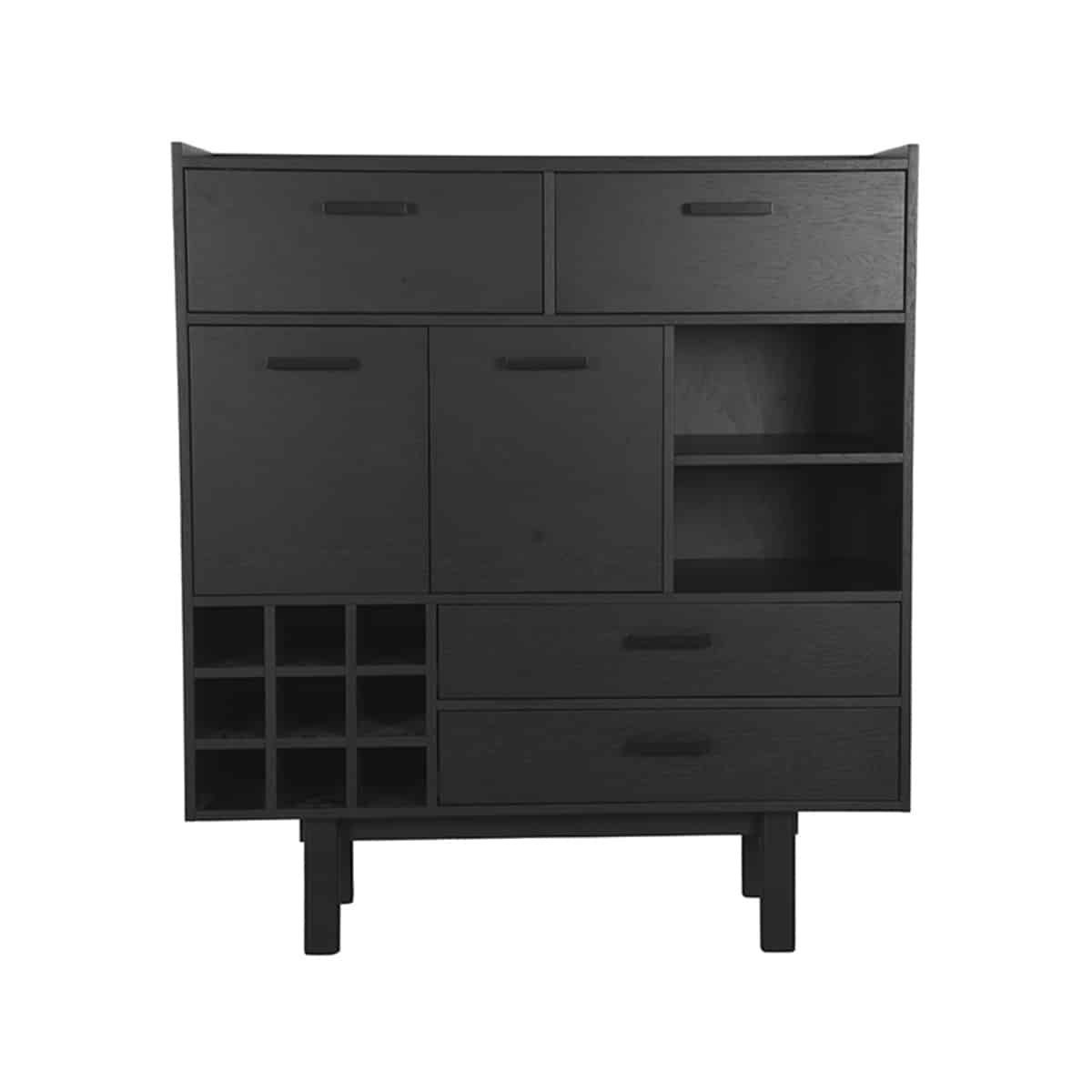 Ablageschrank Cali 8211 Schwarz 8211 Eiche 8211 Label51 8211 Rhb Home Amp Living