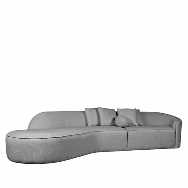 Sofa Stelvio 8211 Grau 8211 Boucle 8211 4 Sitzer Ecke Links 8211 Label51 8211 Rhb Home Amp Living