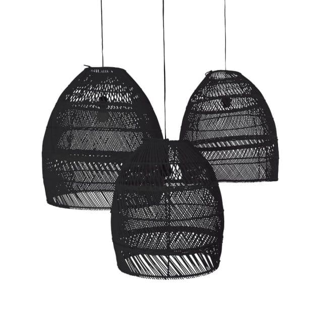 Lampenschirm Moon 8211 Recycelt 8211 Schwarz 8211 3er-Set 8211 Original Home 8211 Rhb Home Amp Living