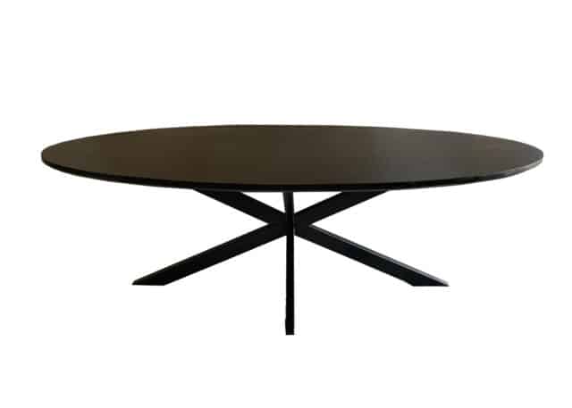 Eettafel Jesper 8211 Ovaal 8211 Zwart 8211 240 Cm 8211 Rhb Home Amp Living