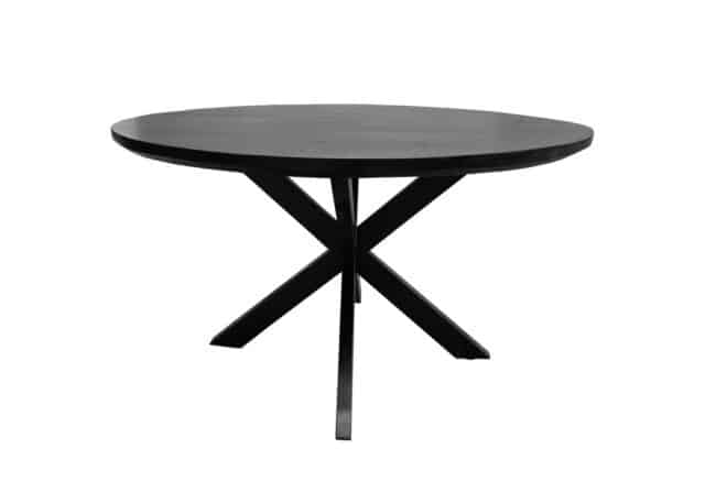 Eetkamertafel Jesper 8211 Rond 8211 Zwarte 130cm 8211 Rhb Home Amp Living